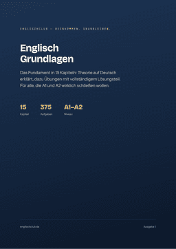 Deckblatt des Arbeitshefts Englisch Grundlagen